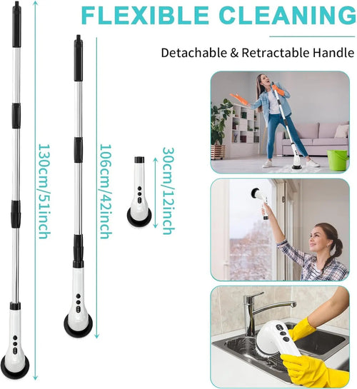 FastClean Power Spin Scrubber – Cordless Electric Cleaning Brush